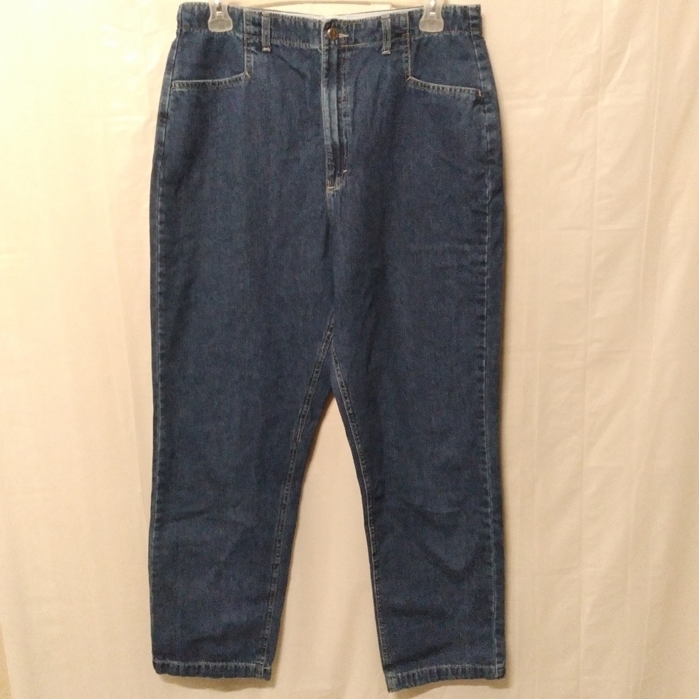 🦋 Riders Mom Jeans Blue Denim Cotton Blend Plus Size 18W